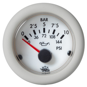 Guardian oil pressure gauge 0-10 bar white 12 V